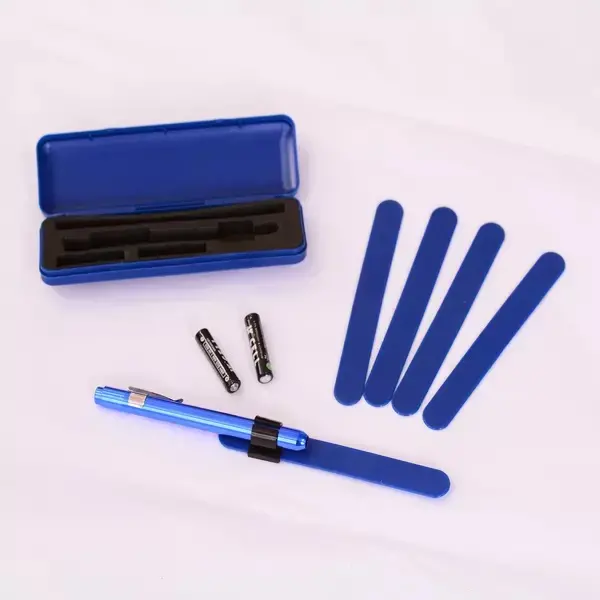 SunnyWorld Diagnostic Kit Blue Medical Penlight with Tongue Depressor 